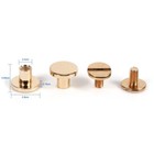 Brass Screw 10 Sets Screw Rivets For Leather Chicago Screws 5mm 6 5mm 8mm Opt   