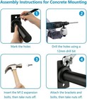 Wall Mounted Weight Plate Holder For 1in   2in Plates  Home Gym Storage Rack
