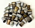 Antique Lot Of 36 Vintage Metal Thimbles - Different Sizes   Styles