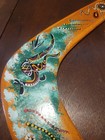 Vtg 16  Boomerang Hand-crafted Wood  Australia Hand Painted Great Condition 