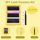 Lash Clusters Kit 60d 80d 100d Thick Cluster Eyelash Extensions 12-18mm Lash Clu