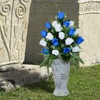 Cemetery Vase  Memorial Grave Flowers Holder For Cemetery Headstone 2pcs