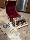Vintage Settimio Soprani Accordion Red W Case Song Sheet Music 423 109 Video