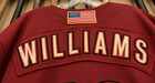 Mike Williams - 2001 Houston Astros Game Used Red Road Jersey - U s  Flag Patch