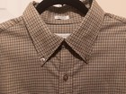 Van Heusen Non Iron Dress Shirt  mens L Large 16 16 5   Wrinkle Free Brown Plaid