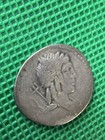 Ancient Roman Republic Denarius L Julius Bursio 85 Bc Apollo Victory Coin 4g