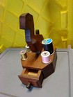 Vintage Sewing Box Spool Thread Free Ship