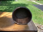 Antique  Primative   Wooden Banded Double Grain Measure