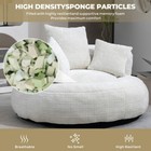 Cozy Bean Bag Lounger     High Back Sofa Chair With Pillows For Bedroom Or Office