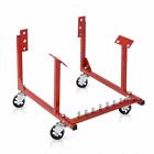 Rolling Engine Cradle For Chevy Sbc bbc V8 With Casters Red