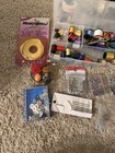 Vintage Sewing Notions Lot Buttons Needles Thread Sewing Kit Craft Supplies