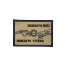 Memento Mori Memento Vivere Embroidered 3x2 Inch Iron On Sew On Patch