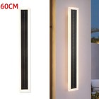 2pcs 60cm Solar Led Wall Light Sconce Waterproof Lamp Exterior Lights Long Strip