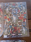 German Embossed Scrap Die Cuts-  5 Pages Victorian Mix  Flowers   Fairies