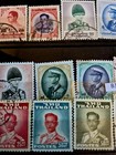 Thailand   1947 49    King  Lots   6334  Adulyadej Stamps Used Collection 
