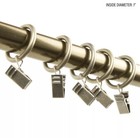10 Count 1inch Curtain Rings With Clip For Windows Antique Brass
