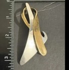 Vintage Taxco Mexico  Brooch Pin Sterling Mix Metal Modernist Signed 925 Tn 82