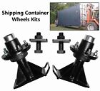 5x 5 5 Lug Superior Shipping Container Wheels  Bolt-on Spindle Kit