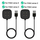 2pcs Wireless Charger For Fitbit Sense 2 Versa 4 3 Watch Usb Fast Charging Dock