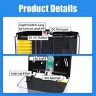 Aquarium Fish Tank 1 2gal Small Betta Tank Starter Kit With Led Light And Filter