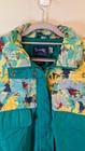 Vintage 90s Floral Print Windbreaker Jacket Women s Size M Duckster Brand