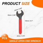 Single Open End Wrench 25mm Metric U-shaped Spanner With Red Shank