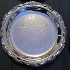 Coasters  set Of 6  silver Plated Ep On Steel  4 1 4   Round    Made In  Italy