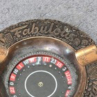 Vintage Fabulous Las Vegas Roulette Wheel Metal Ashtray Made In Japan Casino