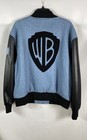 Warner Bros Studio Tour Hollywood Wb Varsity Letterman Jacket Blue Black Sz Xl