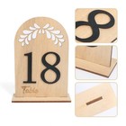 120 Wooden Wedding Table Numbers Tabletop Signs Event Reception Party Decor