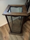Antique Country Store Glass Display Case  27   h X 13    W 
