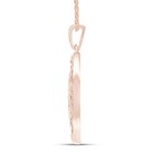40mm Tree Of Life Celtic Pendant Necklace 14k Rose Gold Plated Sterling Silver