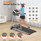 Folding Treadmill 2 5hp Electric Running Machine W  Device Holder   Pulse Sensor