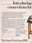 Ibm Pc At 370 Vintage Computer Magazine Ad 1985  smart Desk  Print