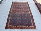 1940s Antique Afghan Baluchi Rug 6x9 Hand Knotted Persian Style Oriental Carpet