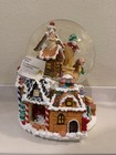 Rare Kirkland Large Gingerbread Village Musical Snow Globe Christmas Revolving 