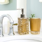 5-piece Resin Bathroom Accessory Set With Soap Dish  Dispenser  Toothbrush