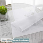 White Sheer Curtains For Bedroom 84 Inches Long 2 Panels Set  Light Filtering El