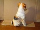 Vintage Japan Ceramic Terrier Dog Figure 7 5  Tall Very Nice