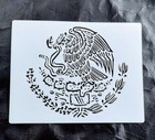 Stencil Mexico Mexican Flag Emblem Eagle 8 5  X 11   Reusable Flexible Plastic