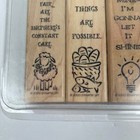 2000 Stampin Up Little Inspirations Set Of 4 Wood Mounted Rubber Stamps