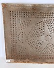Vintage Antique Mid 1800 s Punched Metal Panel From Pie Safe Door B
