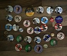 Vintage Lot Of 33 Political Organizations Elections Campaigns Pin Back Buttons