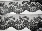 Antique Lace - Chantilly Lace Flounce - Bobbin Lace - 19th Century