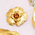 6 Pcs 8  Gold Artificial Large Roses Flowers Wall Backdrop Party Wedding