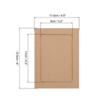 30pcs 6 X 5 Inch Paper Photo Frames  Brown