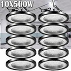 10 Pack 500w Ufo Led High Bay Light Commercial Industrial Factory Led Shop Light