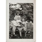 Hess Family 1930s Found Photo Buffalo Ny Park Bench Child Genealogy History Vtg 