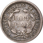1858-p Seated Liberty Half Dime Great Deals From The Executive Coin Company