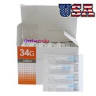 100pcs Tattoo Needle Micro Needles 34g-2 5mm Disposable Sterile Injection-needle